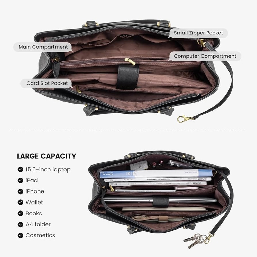 Lovevook NWT Black Women's Laptop Work/Travel
Minimalist ‘Business Fashion’ Bag - Picture 4 of 16